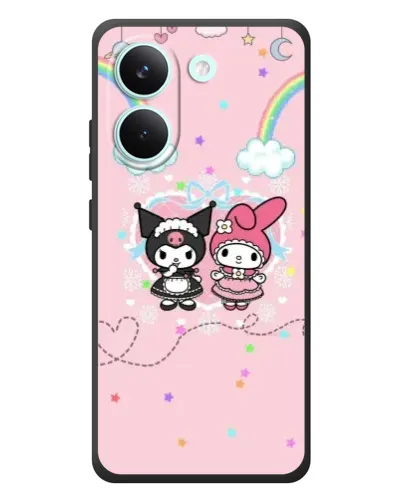 Чехол для Xiaomi Poco X8 Pro с картинкой «My Melody и Kuromi» Чехол для Xiaomi Poco X8 Pro с картинкой «My Melody и Kuromi»