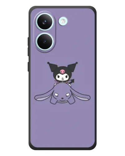Чехол для Xiaomi Poco X8 Pro с картинкой «Kuromi на лиловом фоне» Чехол для Xiaomi Poco X8 Pro с картинкой «Kuromi на лиловом фоне»