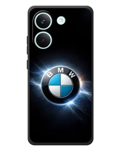 Чехол для Xiaomi Poco X8 Pro с картинкой «BMW — неоновое сияние»