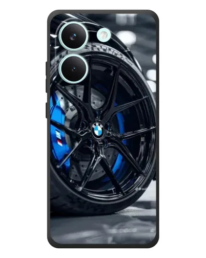 Чехол для Xiaomi Poco X8 Pro с картинкой «Колесо BMW вблизи»