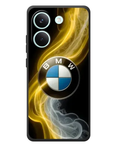 Чехол для Xiaomi Poco X8 Pro с картинкой «Золотистый дым BMW»