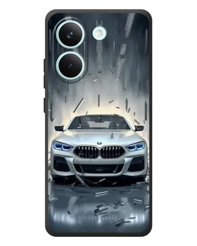 Чехол для Xiaomi Poco X8 Pro с картинкой «BMW в свете фар»