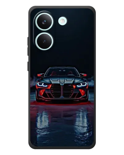 Чехол для Xiaomi Poco X8 Pro с картинкой «BMW на мокрой дороге»