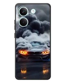 Чохол для Xiaomi Poco X8 Pro з картинкою «BMW у диму» Чохол для Xiaomi Poco X8 Pro з картинкою «BMW у диму»