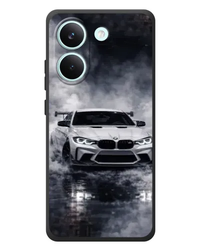 Чехол для Xiaomi Poco X8 Pro с картинкой «BMW сквозь туман»