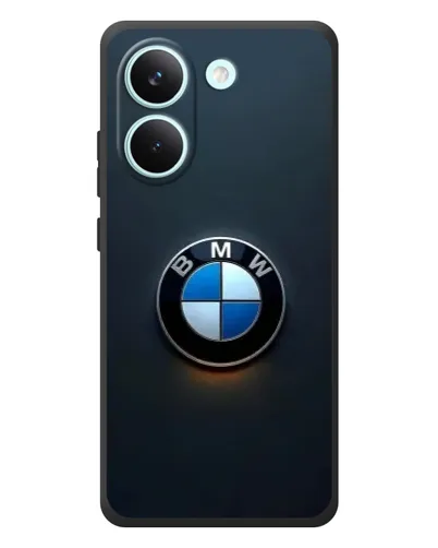 Чехол для Xiaomi Poco X8 Pro с картинкой «Логотип BMW — минимализм»