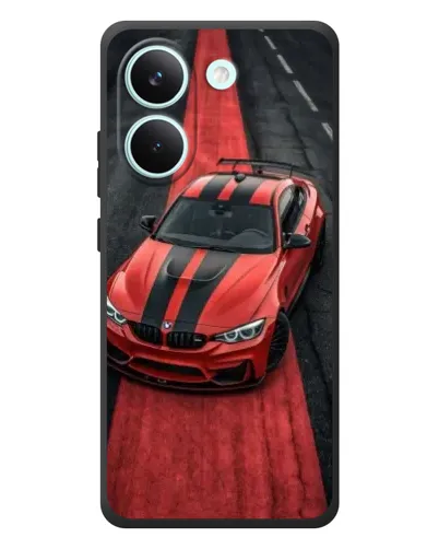 Чехол для Xiaomi Poco X8 Pro с картинкой «BMW на красной дорожке»
