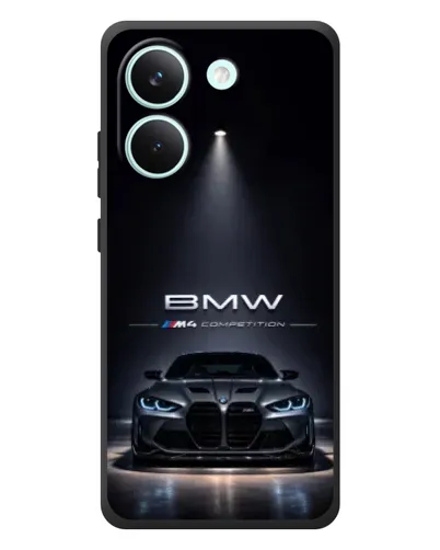 Чехол для Xiaomi Poco X8 Pro с картинкой «BMW сквозь ночной город» Чехол для Xiaomi Poco X8 Pro с картинкой «BMW сквозь ночной город»