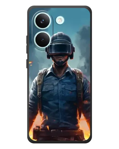 Чехол для Xiaomi Poco X8 Pro с картинкой «PUBG — реалистичный герой»