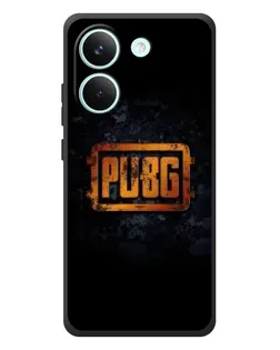 Чехол для Xiaomi Poco X8 Pro с картинкой «PUBG — золотой логотип»