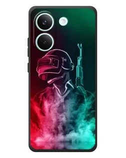 Чехол для Xiaomi Poco X8 Pro с картинкой «PUBG — огненный воин»
