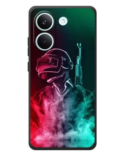 Чехол для Xiaomi Poco X8 Pro с картинкой «PUBG — огненный воин»