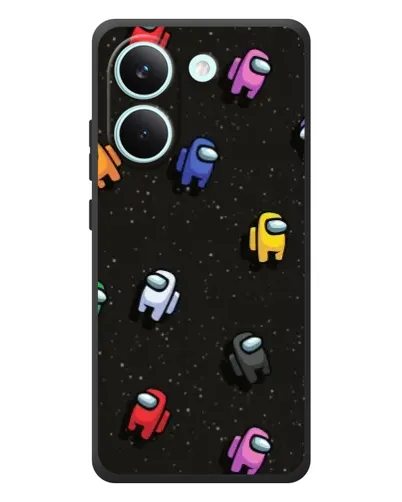 Чехол для Xiaomi Poco X8 Pro с картинкой «Космический паттерн Among Us» Чехол для Xiaomi Poco X8 Pro с картинкой «Космический паттерн Among Us»