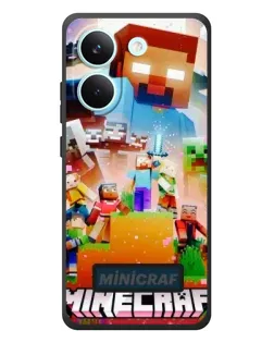 Чехол для Xiaomi Poco X8 Pro с картинкой «Minecraft герои игры»