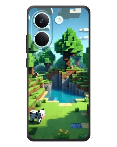 Чехол для Xiaomi Poco X8 Pro с картинкой «Minecraft летний день»