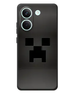 Чехол для Xiaomi Poco X8 Pro с картинкой «Черный крипер градиент»