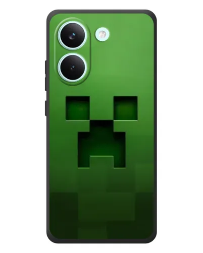 Чехол для Xiaomi Poco X8 Pro с картинкой «Крипер микро-дизайн»