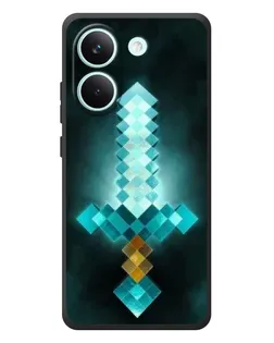 Чехол для Xiaomi Poco X8 Pro с картинкой «Алмазный меч неон»