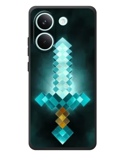 Чехол для Xiaomi Poco X8 Pro с картинкой «Алмазный меч неон»