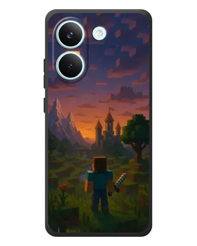 Чехол для Xiaomi Poco X8 Pro с картинкой «Стив у башни»