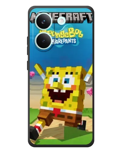 Чехол для Xiaomi Poco X8 Pro с картинкой «Губка Боб Minecraft» Чехол для Xiaomi Poco X8 Pro с картинкой «Губка Боб Minecraft»