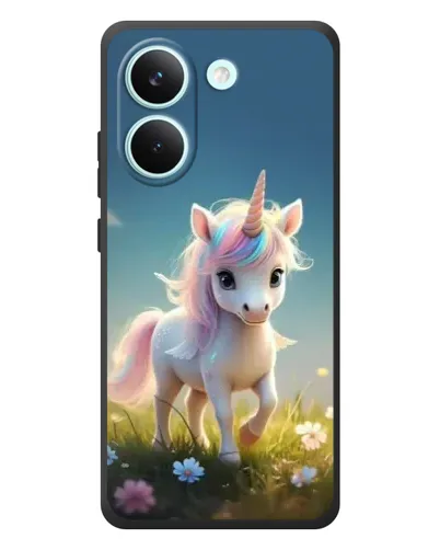 Чехол для Xiaomi Poco X8 Pro с картинкой «Единорог на поляне» Чехол для Xiaomi Poco X8 Pro с картинкой «Единорог на поляне»