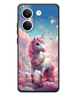 Чехол для Xiaomi Poco X8 Pro с картинкой «Единорог среди облаков»