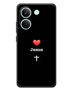 Чехол для Xiaomi Poco X8 Pro с картинкой «Сердце - Jesus»