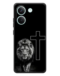 Чехол для Xiaomi Poco X8 Pro с картинкой «Лев и Крест»