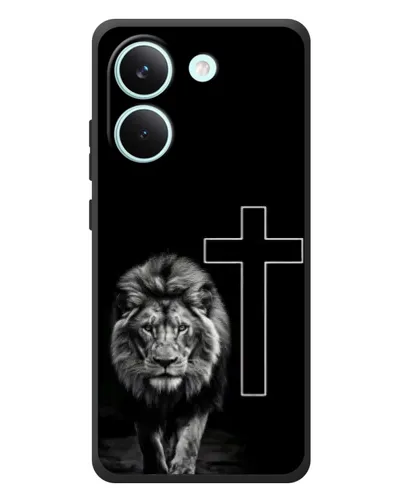 Чехол для Xiaomi Poco X8 Pro с картинкой «Лев и Крест» Чехол для Xiaomi Poco X8 Pro с картинкой «Лев и Крест»
