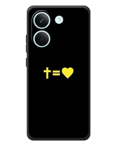 Чехол для Xiaomi Poco X8 Pro с картинкой «Сердце и Крест» Чехол для Xiaomi Poco X8 Pro с картинкой «Сердце и Крест»