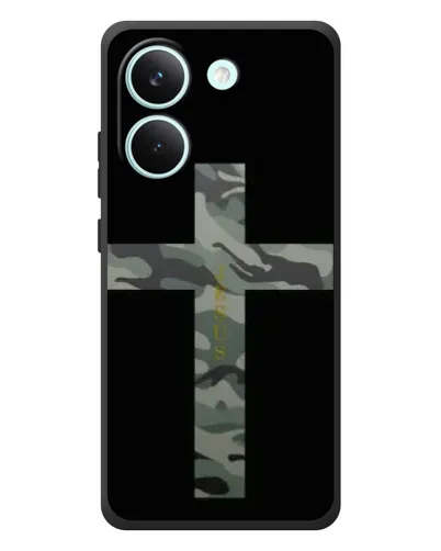 Чехол для Xiaomi Poco X8 Pro с картинкой «Милитари Крест» Чехол для Xiaomi Poco X8 Pro с картинкой «Милитари Крест»