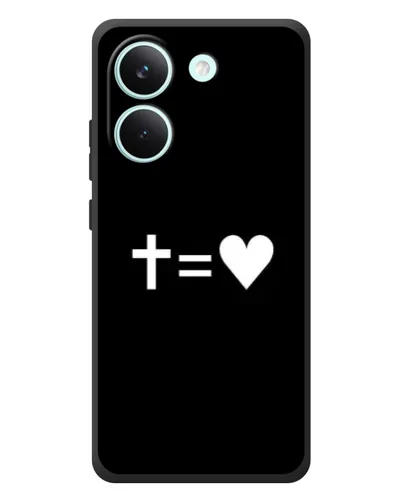 Чехол для Xiaomi Poco X8 Pro с картинкой «Крест и Сердце» Чехол для Xiaomi Poco X8 Pro с картинкой «Крест и Сердце»