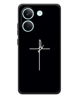 Чехол для Xiaomi Poco X8 Pro с картинкой «Тонкий крест» Чехол для Xiaomi Poco X8 Pro с картинкой «Тонкий крест»