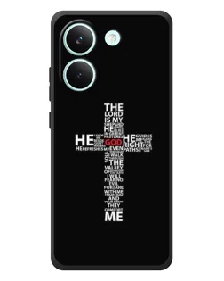 Чехол для Xiaomi Poco X8 Pro с картинкой «Текстовый крест» Чехол для Xiaomi Poco X8 Pro с картинкой «Текстовый крест»