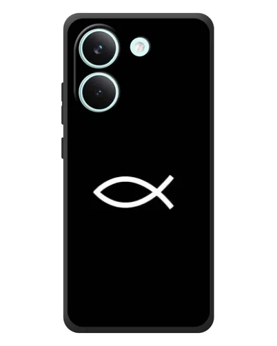 Чехол для Xiaomi Poco X8 Pro с картинкой «Символ рыбы Jesus» Чехол для Xiaomi Poco X8 Pro с картинкой «Символ рыбы Jesus»