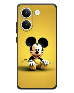 Чехол для Xiaomi Poco X8 Pro с картинкой «Микки на желтом»