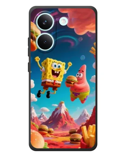 Чехол для Xiaomi Poco X8 Pro с картинкой «Космический фастфуд»