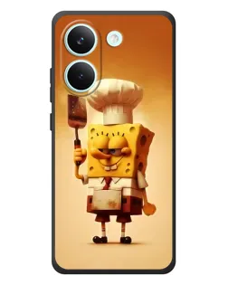 Чехол для Xiaomi Poco X8 Pro с картинкой «Губка Боб повар»