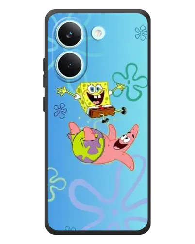 Чехол для Xiaomi Poco X8 Pro с картинкой «Спанч Боб и Патрик»