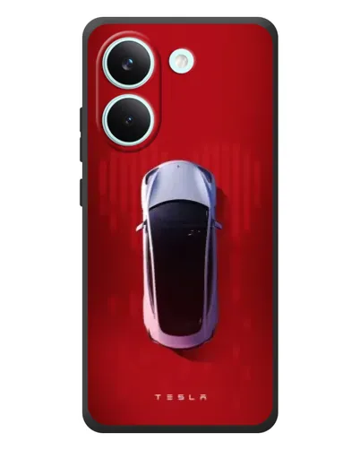 Чехол для Xiaomi Poco X8 Pro с картинкой «Tesla Top View» Чехол для Xiaomi Poco X8 Pro с картинкой «Tesla Top View»