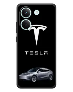 Чехол для Xiaomi Poco X8 Pro с картинкой «Tesla Model Y»