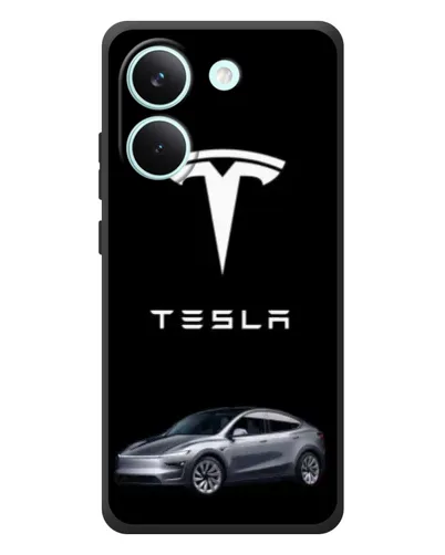 Чехол для Xiaomi Poco X8 Pro с картинкой «Tesla Model Y» Чехол для Xiaomi Poco X8 Pro с картинкой «Tesla Model Y»