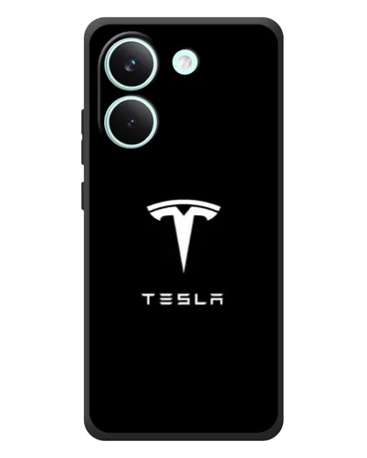 Чехол для Xiaomi Poco X8 Pro с картинкой «Tesla White Logo» Чехол для Xiaomi Poco X8 Pro с картинкой «Tesla White Logo»