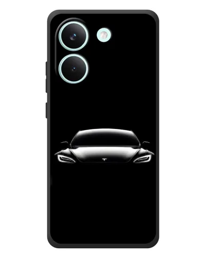 Чехол для Xiaomi Poco X8 Pro с картинкой «Фары Tesla Night» Чехол для Xiaomi Poco X8 Pro с картинкой «Фары Tesla Night»