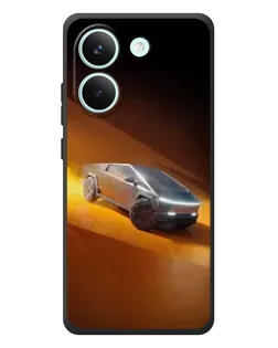 Чехол для Xiaomi Poco X8 Pro с картинкой «Cybertruck в пустыне»