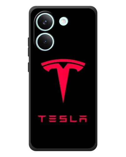 Чехол для Xiaomi Poco X8 Pro с картинкой «Tesla Red Logo» Чехол для Xiaomi Poco X8 Pro с картинкой «Tesla Red Logo»