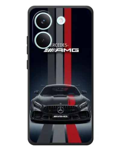 Чехол для Xiaomi Poco X8 Pro с картинкой «Mercedes — белый карбон»