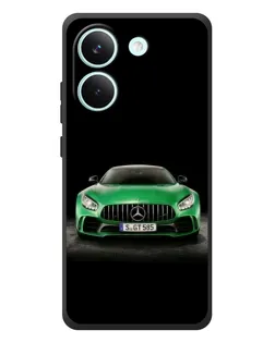 Чехол для Xiaomi Poco X8 Pro с картинкой «Mercedes — неоновый лого»