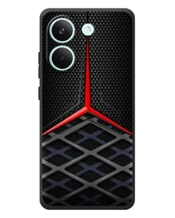 Чехол для Xiaomi Poco X8 Pro с картинкой «Mercedes Carbon Grid»